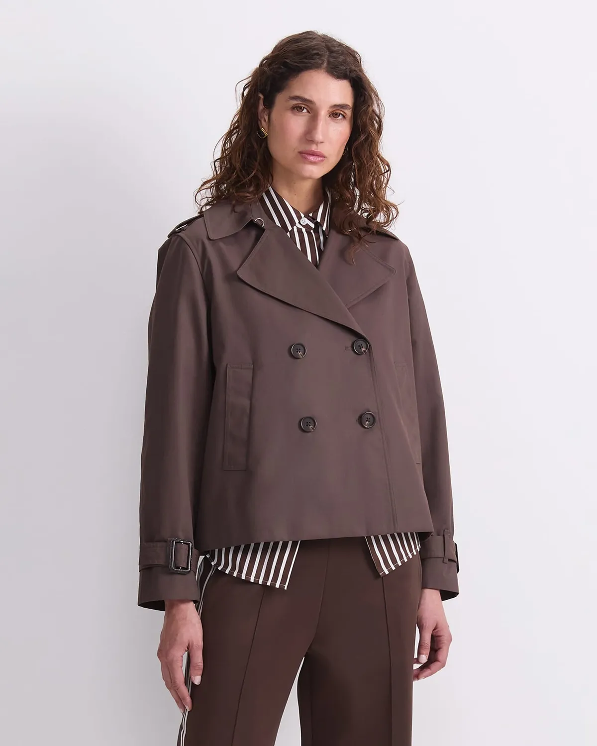 Sportscraft Audrey Crop Trench corto in lino