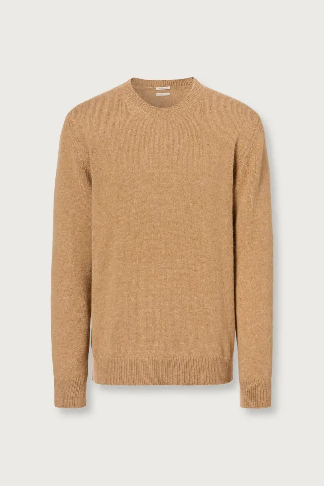 Massimo Alba Ares maglia uomo marrone cashmere alpaca