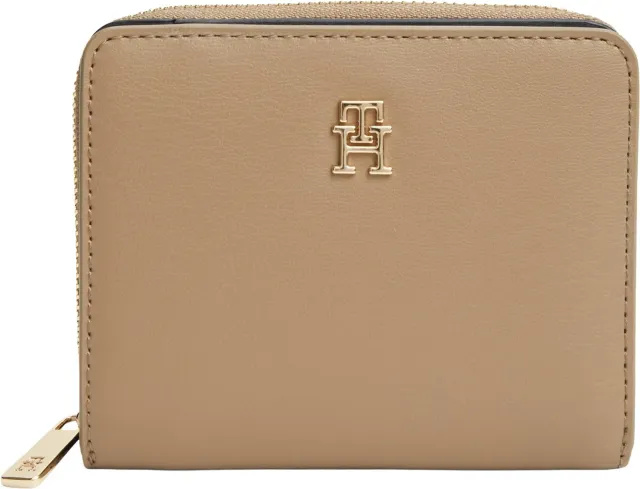 Tommy Hilfiger TH Icon AW0AW17742 Portafoglio Donna Khaki Zip