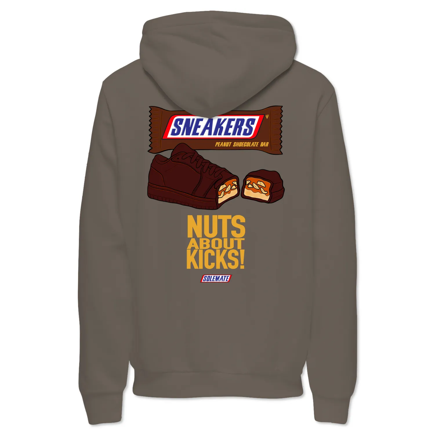 Solemate Nuts felpa cappuccio panna cotone organico