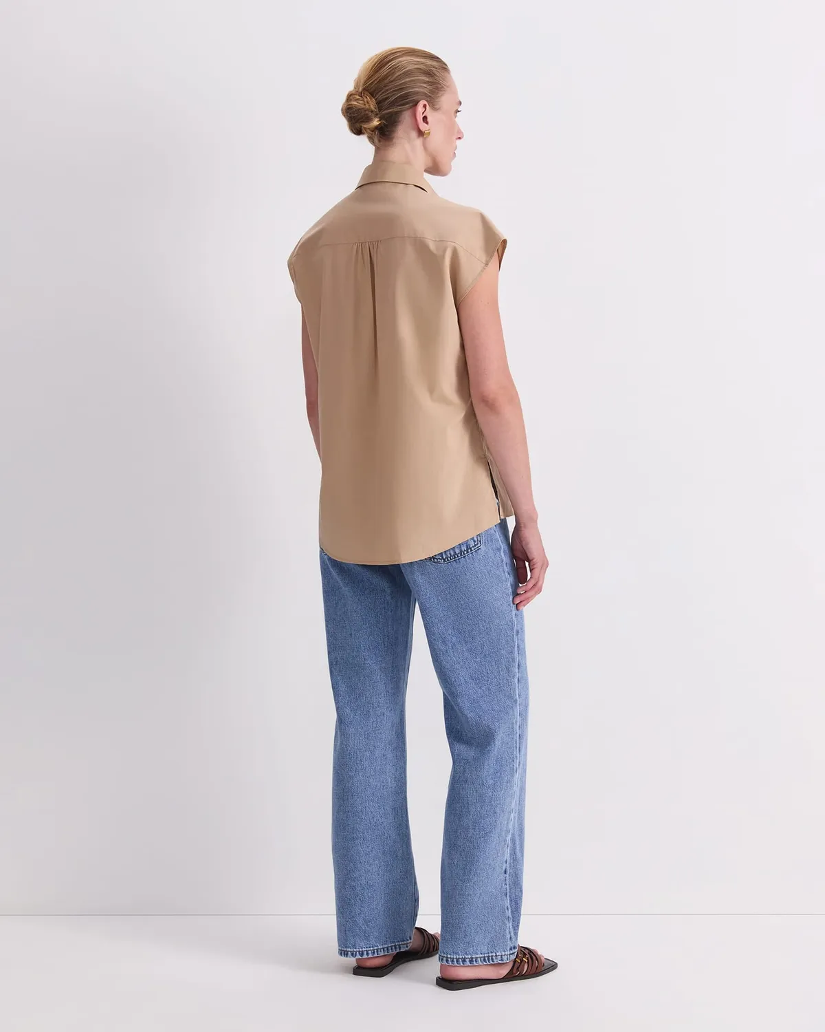 Sportscraft Mara camicia donna cotone smanicata