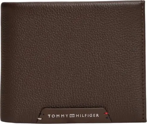 Tommy Hilfiger TH Corp AM0AM14779 portafoglio bifold marrone