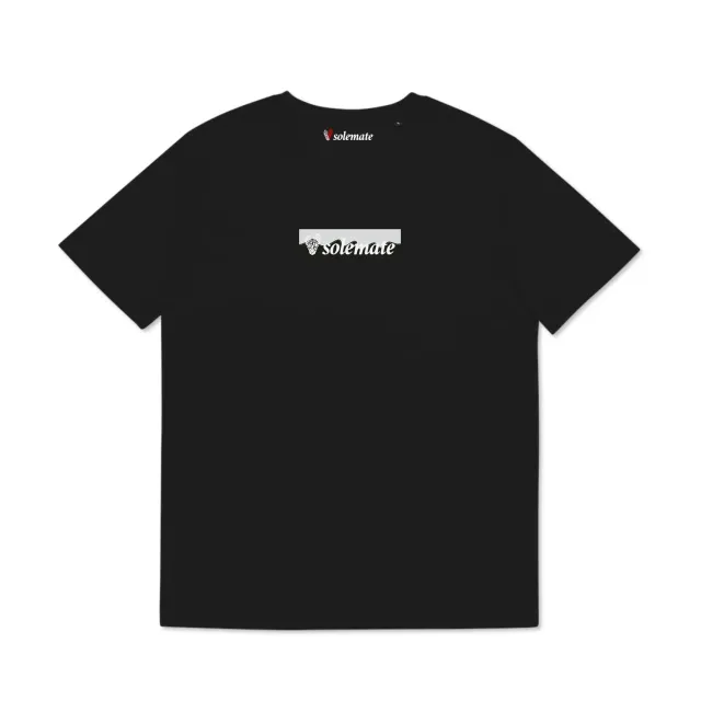 Solemate Wave Black Box Logo maglietta nera cotone