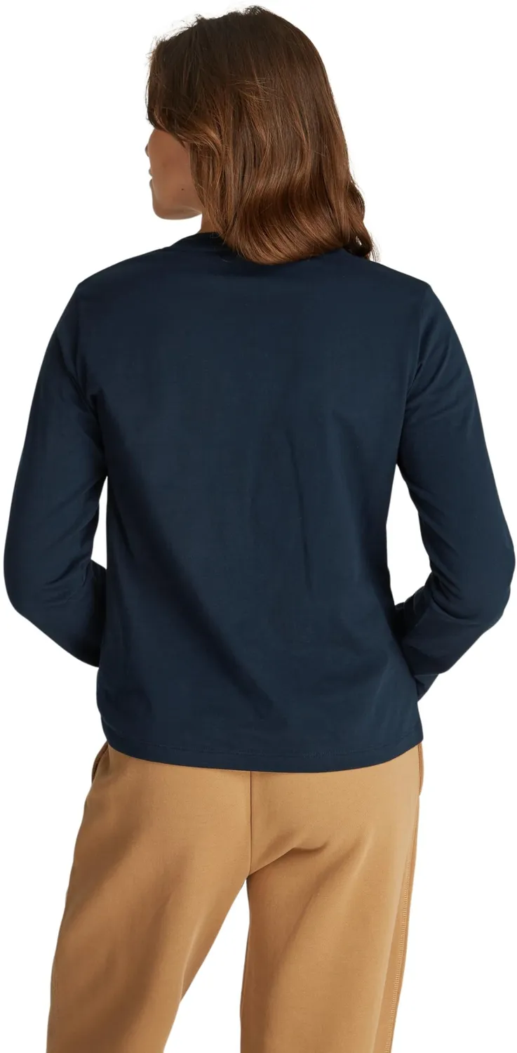 Tommy Hilfiger Corp Logo maglietta maniche lunghe XXL blu cotone