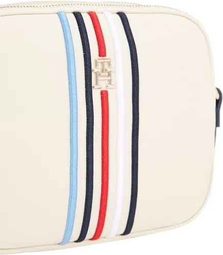 Tommy Hilfiger Poppy Crossover Piccola borsa tracolla bianca Calico