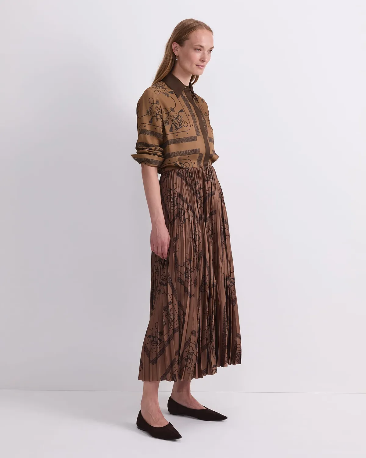 Sportscraft Sadie gonna midi plissettata fantasia