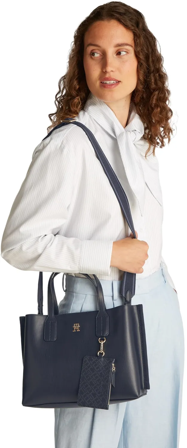 Tommy Hilfiger Distinct Mini tote bag donna blu Space Blue