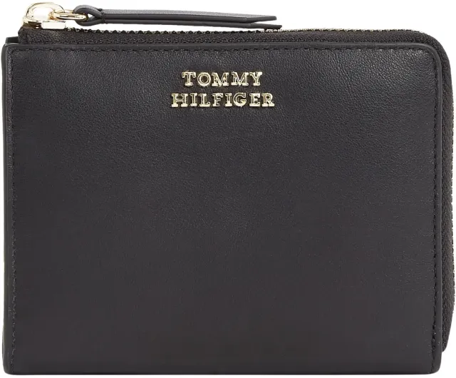 Tommy Hilfiger Borsello Leather Med Za Nero chiusura zip donna