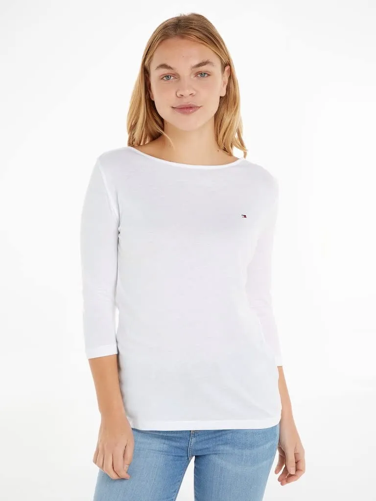 Tommy Hilfiger Heritage t-shirt donna bianco optic white
