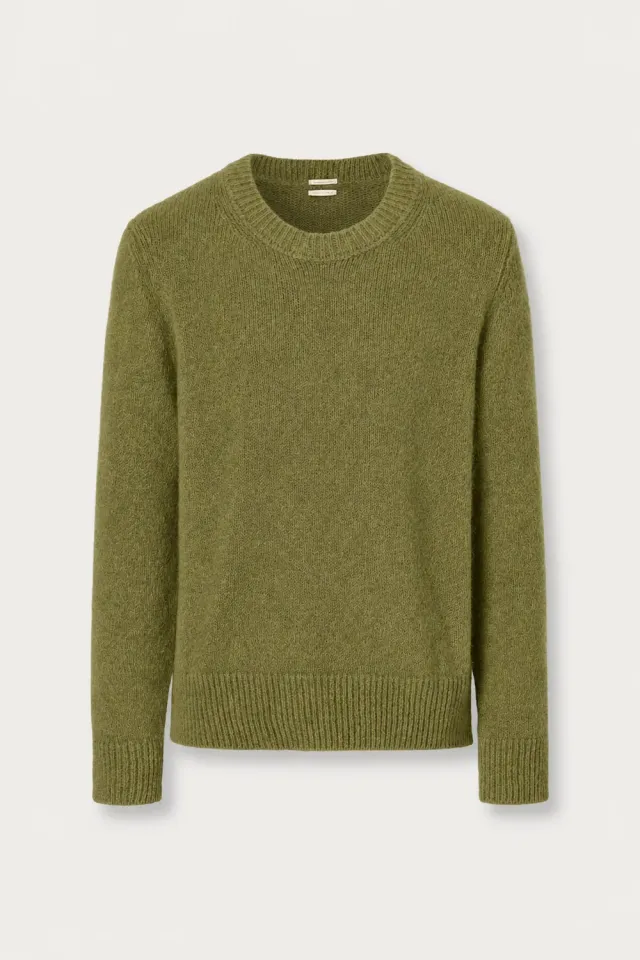Massimo Alba Bruce maglione alpaca olive
