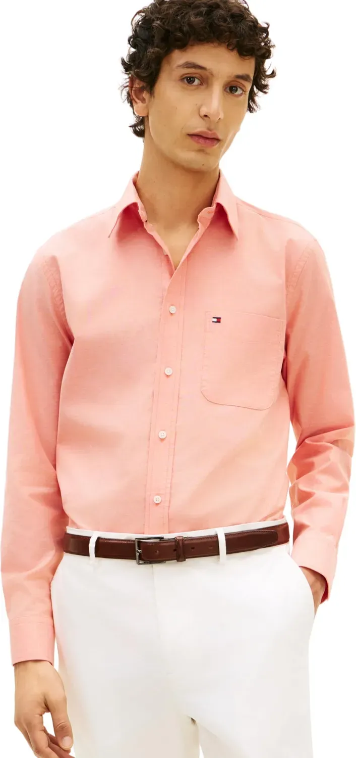 Tommy Hilfiger Light Oxford MW0MW42287 Camicia uomo cotone