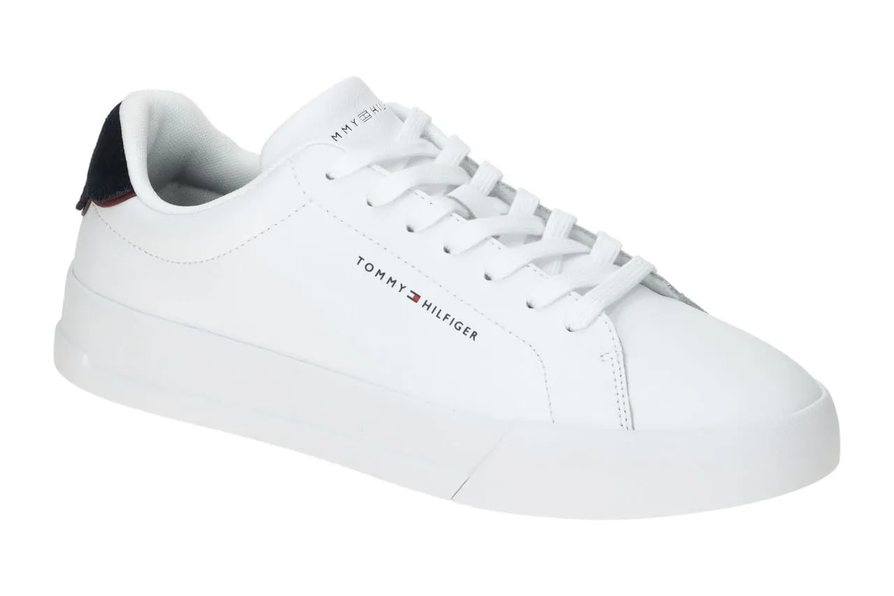 Tommy Hilfiger TH Court Sneaker Uomo Bianca 43 EU Pelle