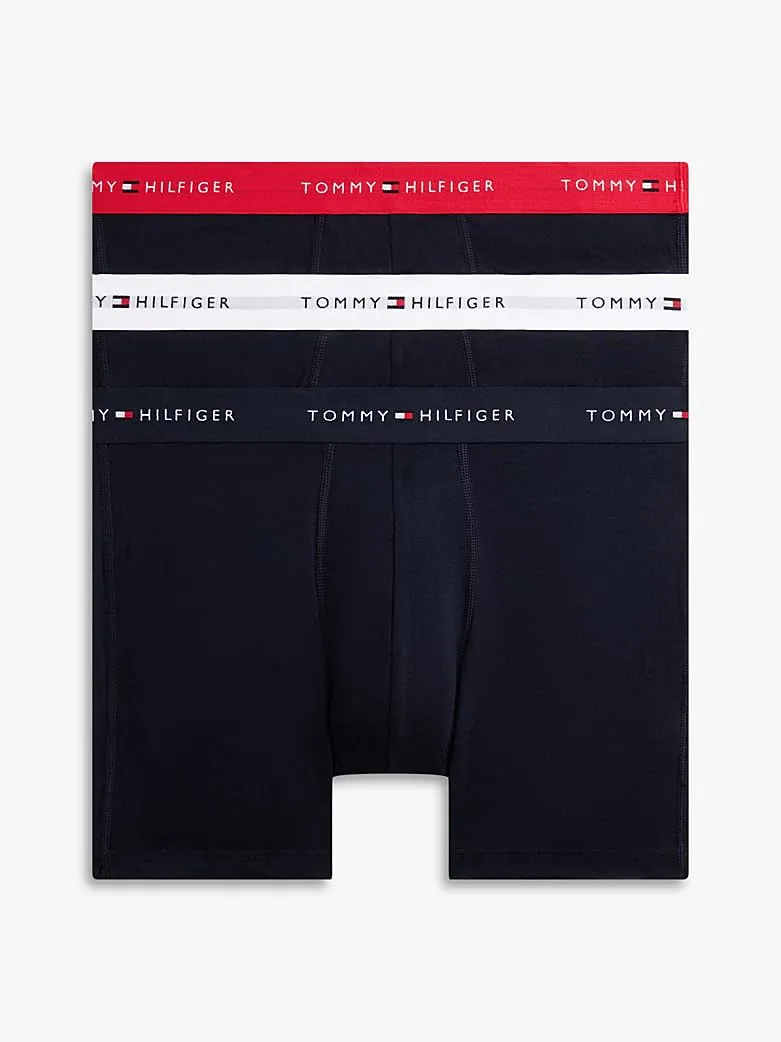 Tommy Hilfiger 3p Boxer Brief UM0UM03874 Boxer Uomo Elastico