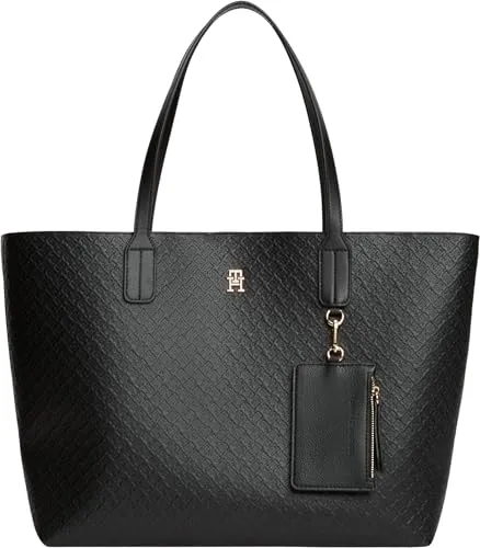 Tommy Hilfiger TH Icon Tote Mono AW0AW19004 borsa nera