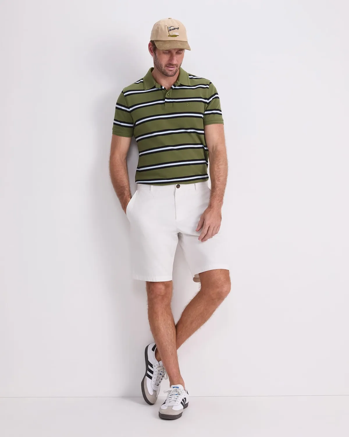 Sportscraft Bold Stripe Pique polo uomo cotone