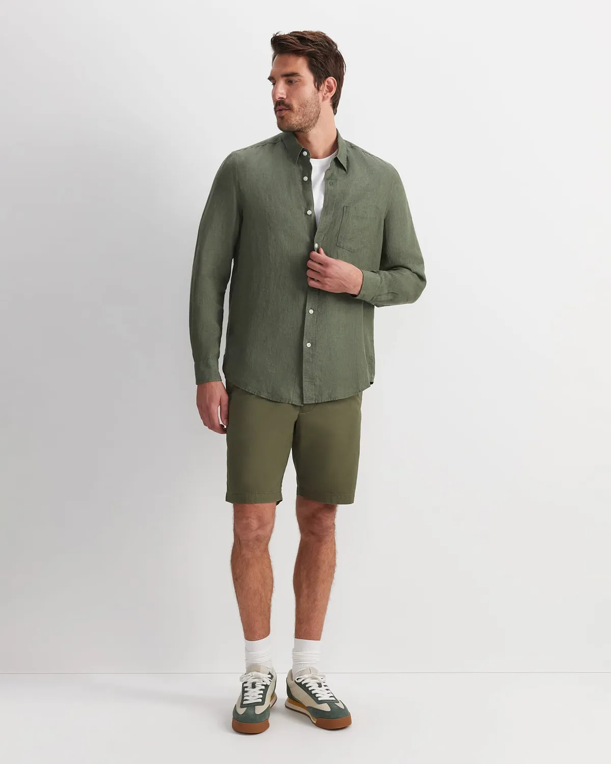 Sportscraft Delave camicia lino manica lunga