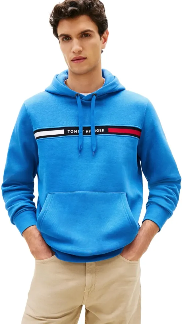 Tommy Hilfiger Chest Insert felpa uomo M Desert Sky