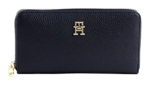 Tommy Hilfiger TH Emblem Large portafoglio donna blu