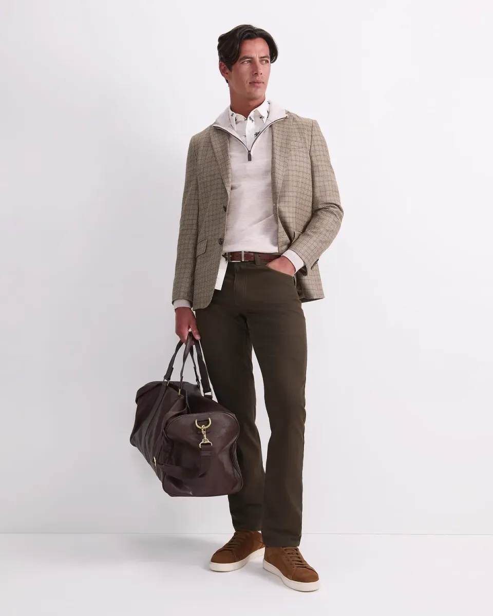 Sportscraft Check 208131 blazer uomo 36-48 misto lana seta