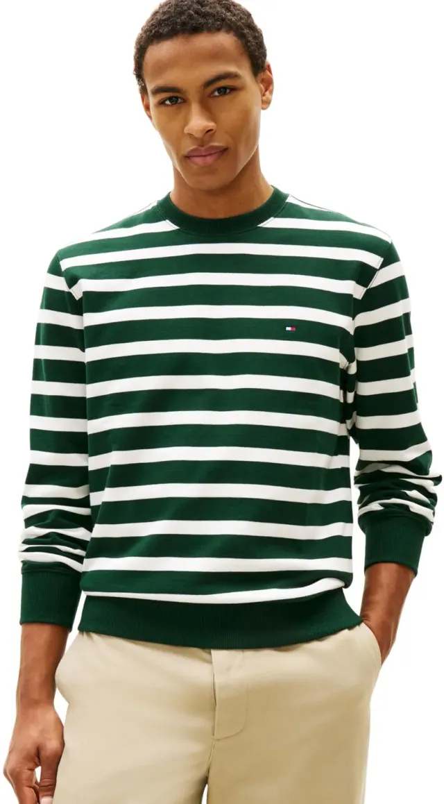 Tommy Hilfiger Ess Terry Block MW0MW41352 Felpa Uomo Girocollo