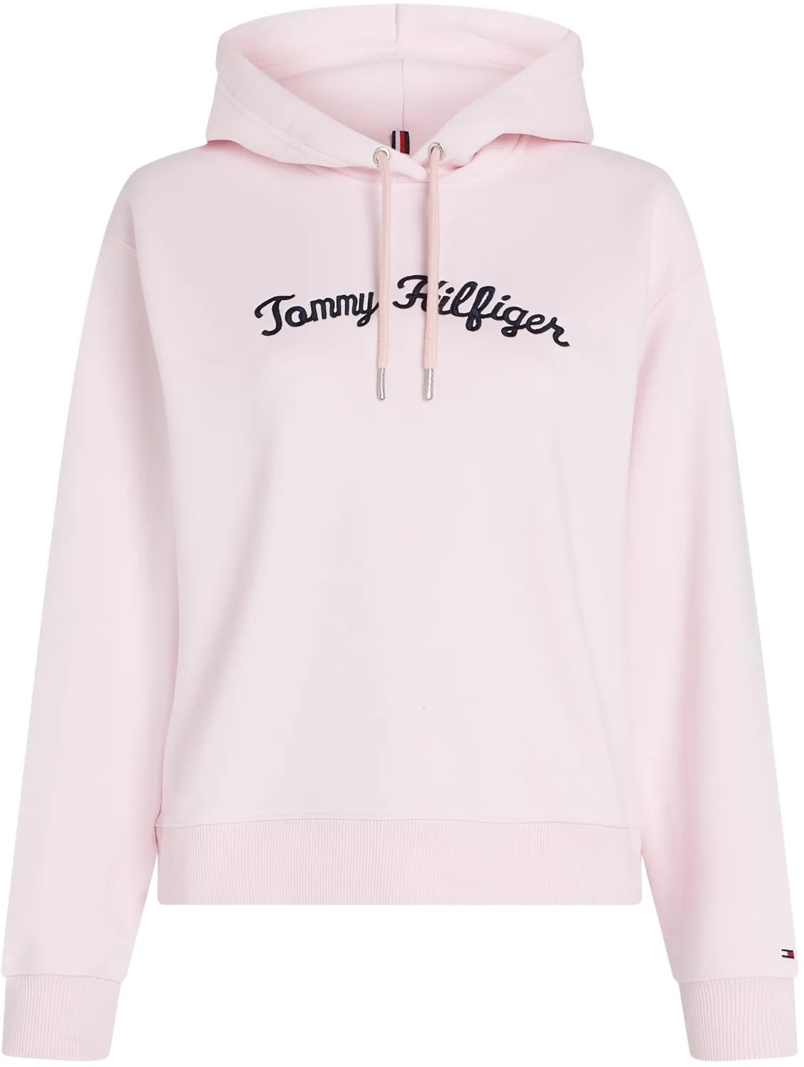 Tommy Hilfiger felpa donna con cappuccio regular fit rosa