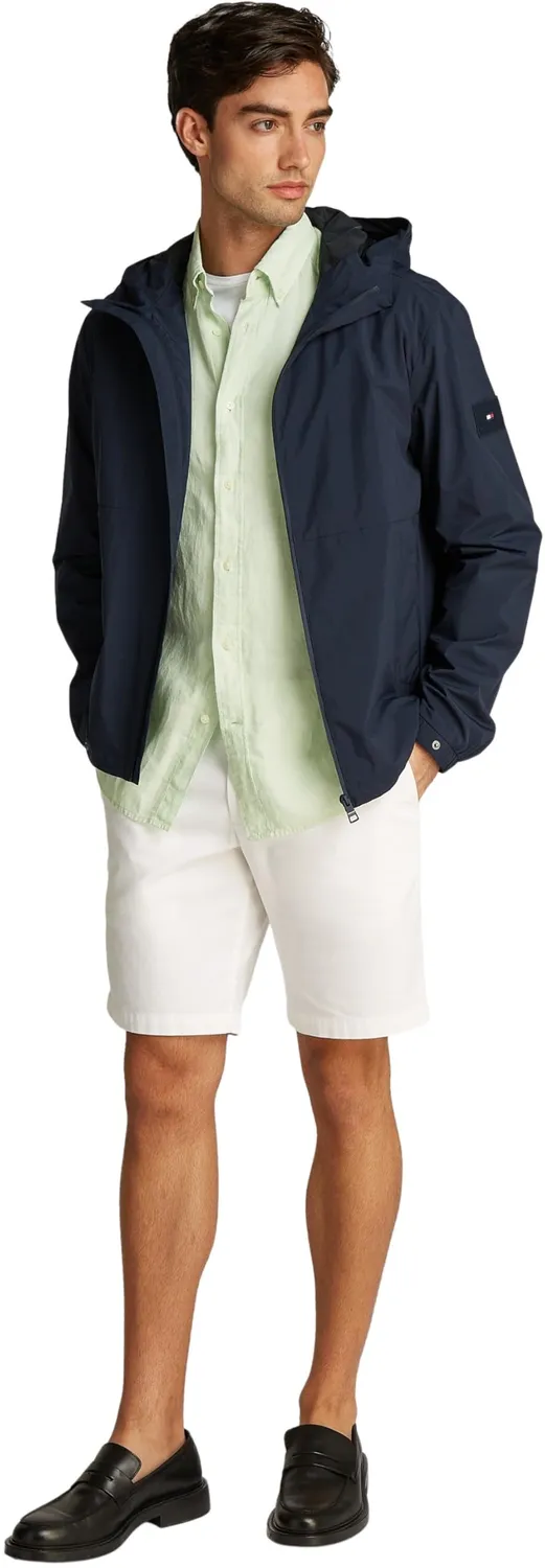 Tommy Hilfiger Branded Hooded giacca a vento uomo con cappuccio