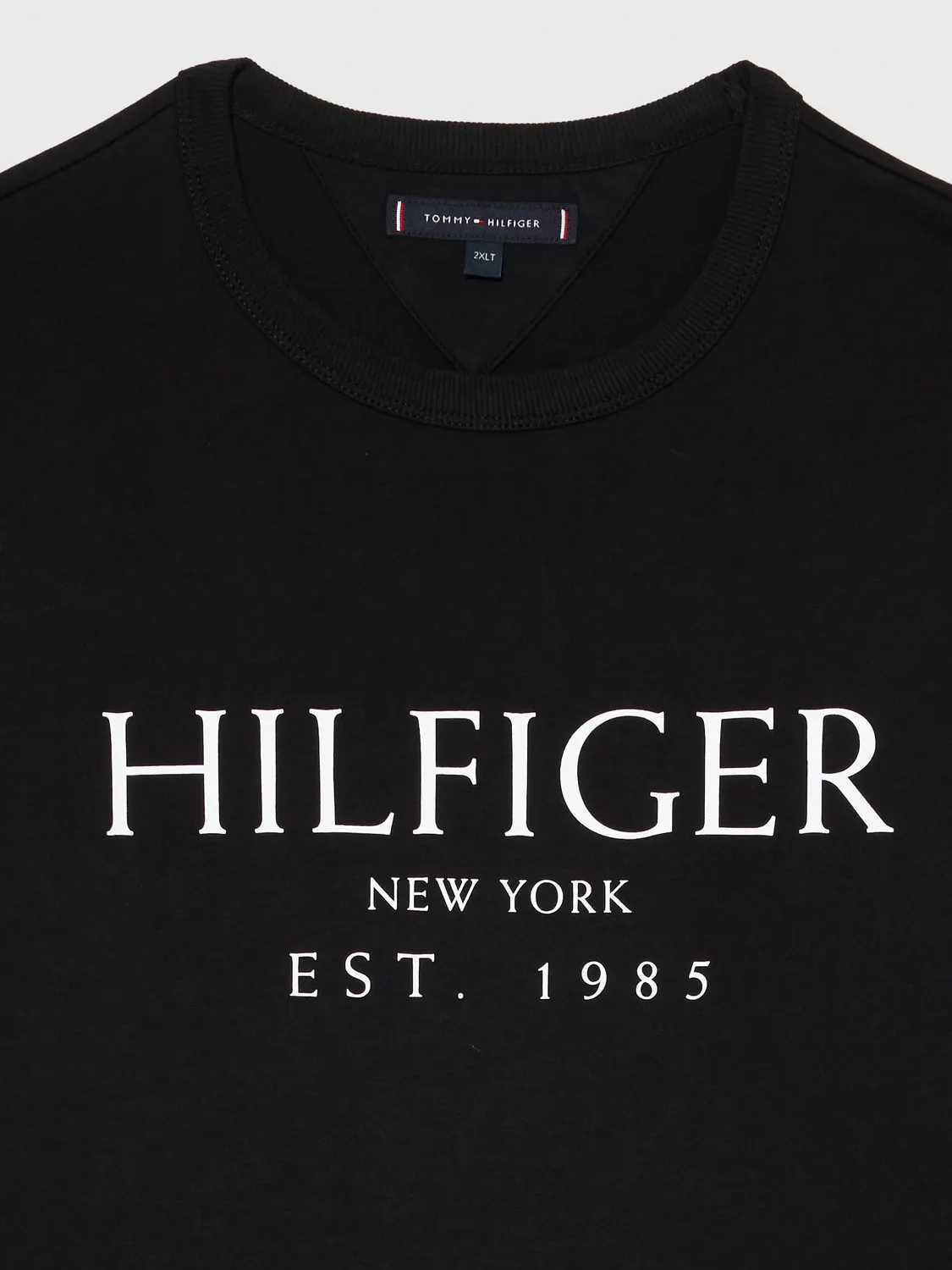 Tommy Hilfiger maglietta maniche lunghe nera girocollo