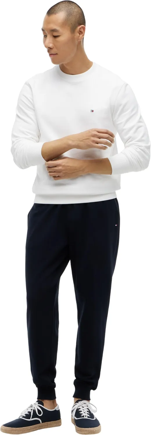 Tommy Hilfiger pantaloni tuta uomo neri felpati