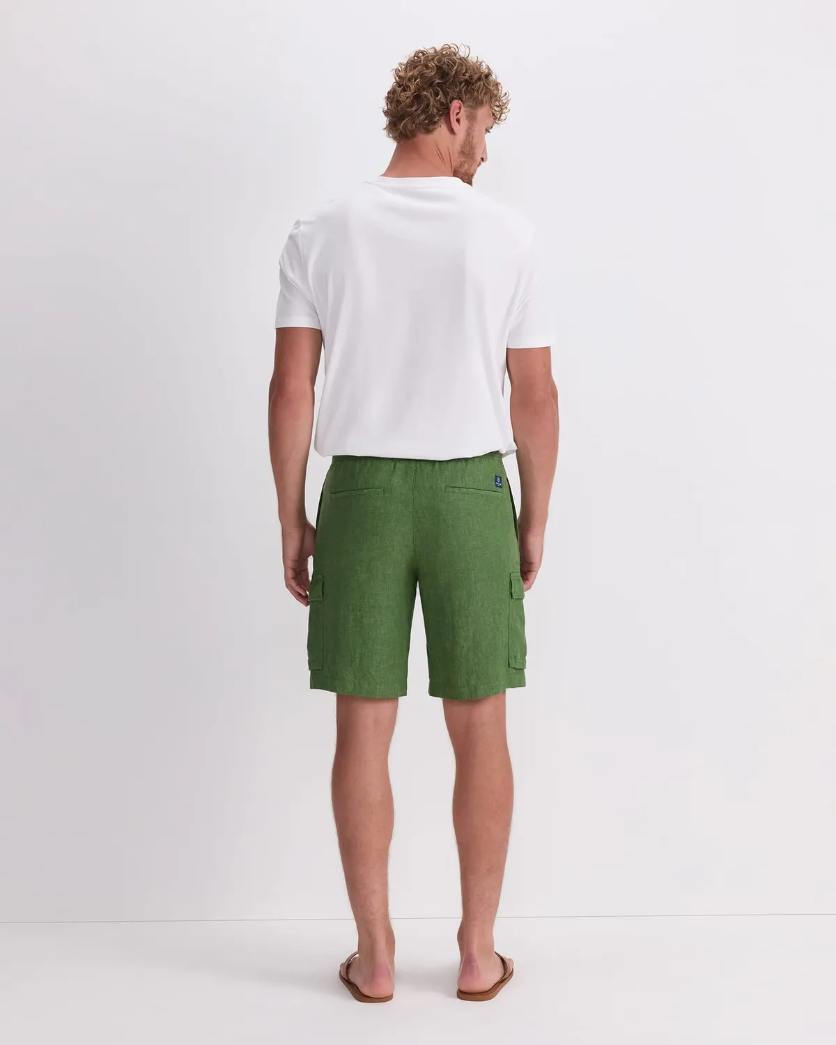 Sportscraft Caffery 208041 shorts uomo lino con coulisse