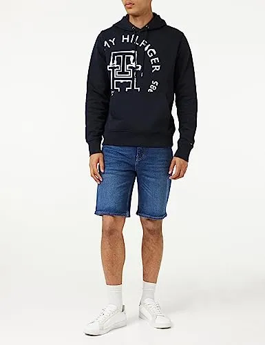 Tommy Hilfiger Roundel Hoody Felpa Uomo M Monogram Ink