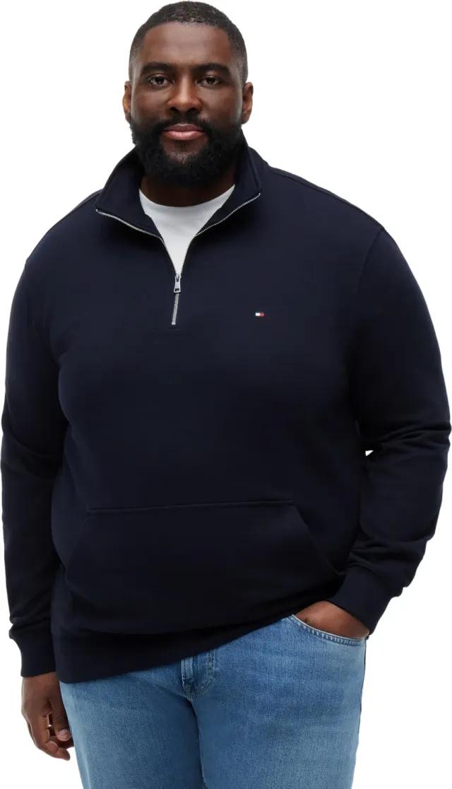 Tommy Hilfiger BT-Essential Terry MW0MW45103 felpa mezza zip cotone