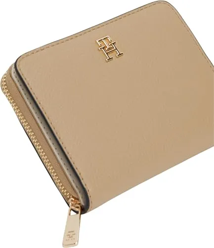 Tommy Hilfiger Icon Flap portafoglio donna beige