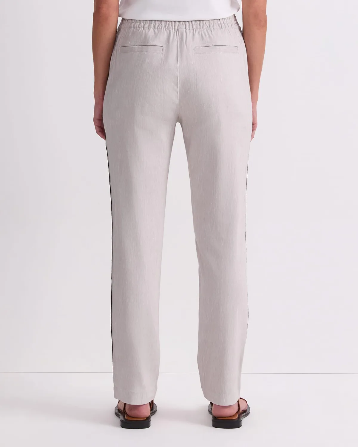 Sportscraft Rosa 121316 pantaloni lino riga laterale