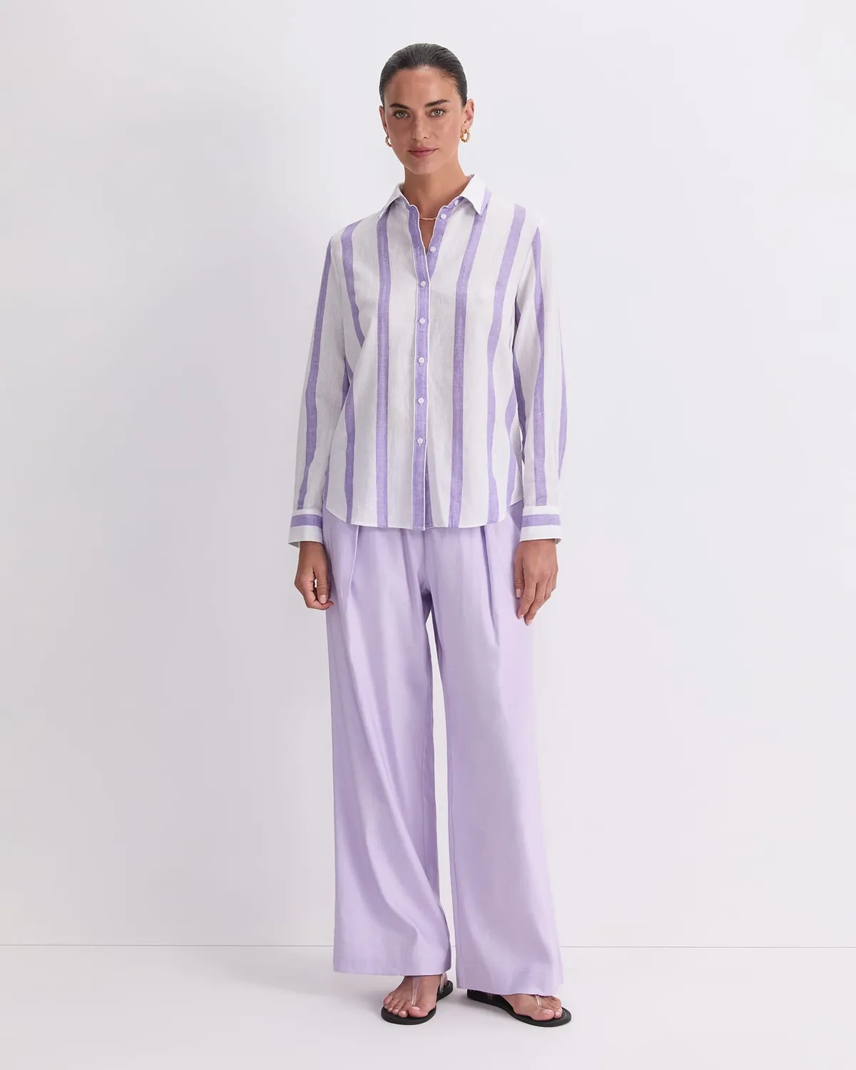 Sportscraft Dee Stripe Shirt camicia lino a righe