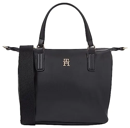 Tommy Hilfiger Poppy tote piccola donna nera tracolla