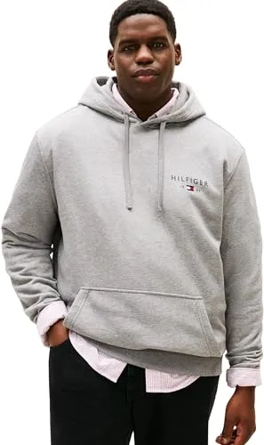 Tommy Hilfiger Brand Love MW0MW42995 felpa cappuccio 3XL grigia