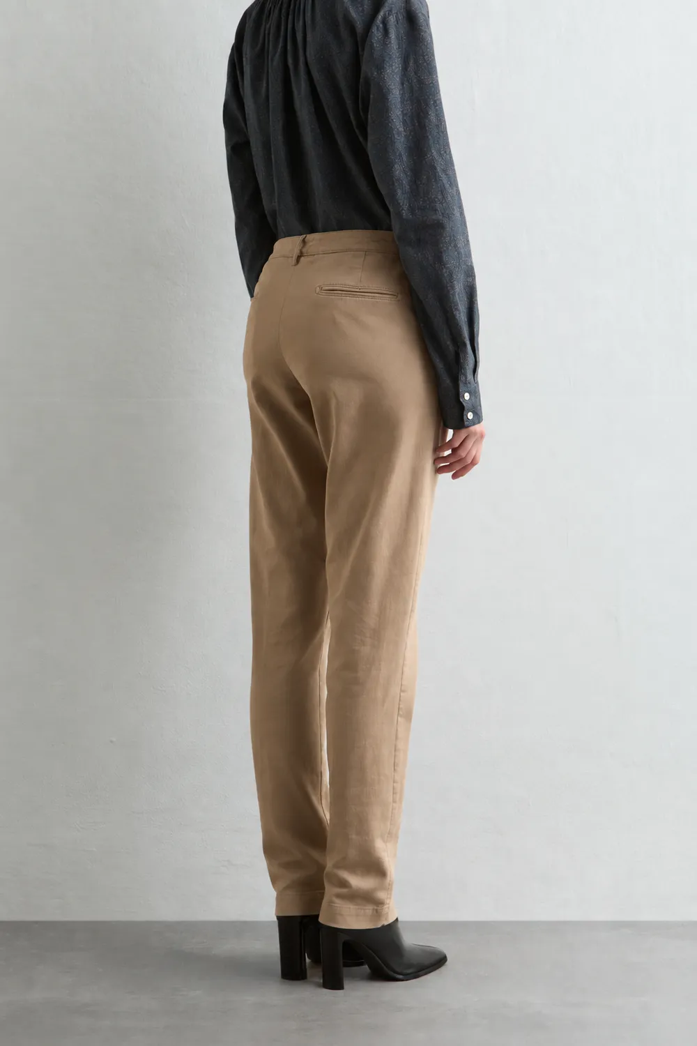 Massimo Alba Melu70 pantaloni donna fossil gabardina