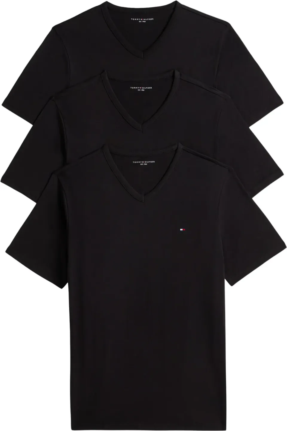 Tommy Hilfiger UM0UM03865 magliette uomo L nere 3 pezzi