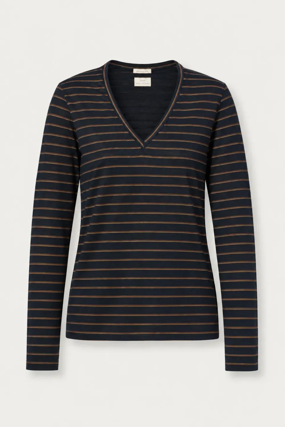 Massimo Alba Leeds t-shirt donna blu lana