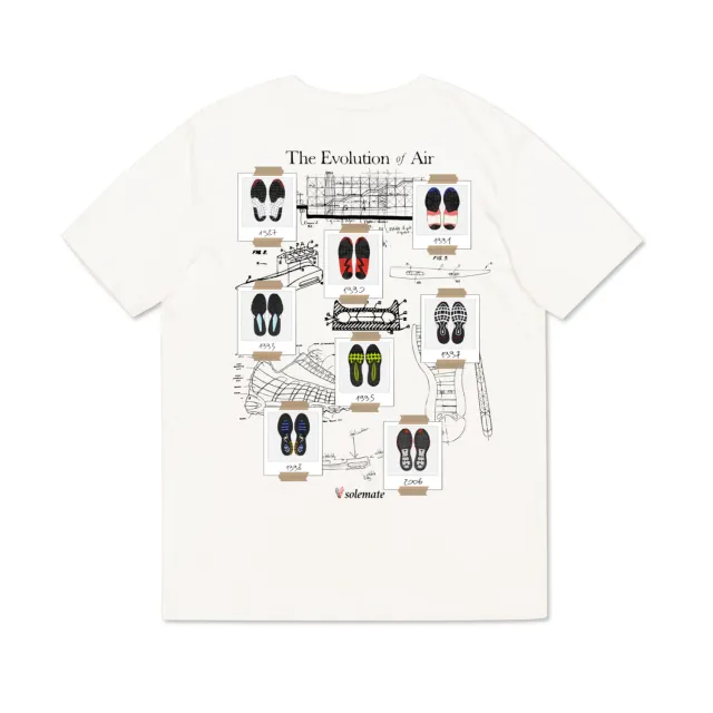 Solemate AIRvolution t-shirt panna cotone bio Air Max