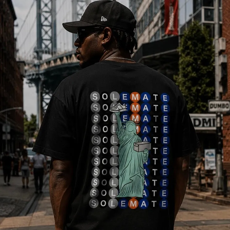 Solemate NY State of Mind t-shirt nera cotone