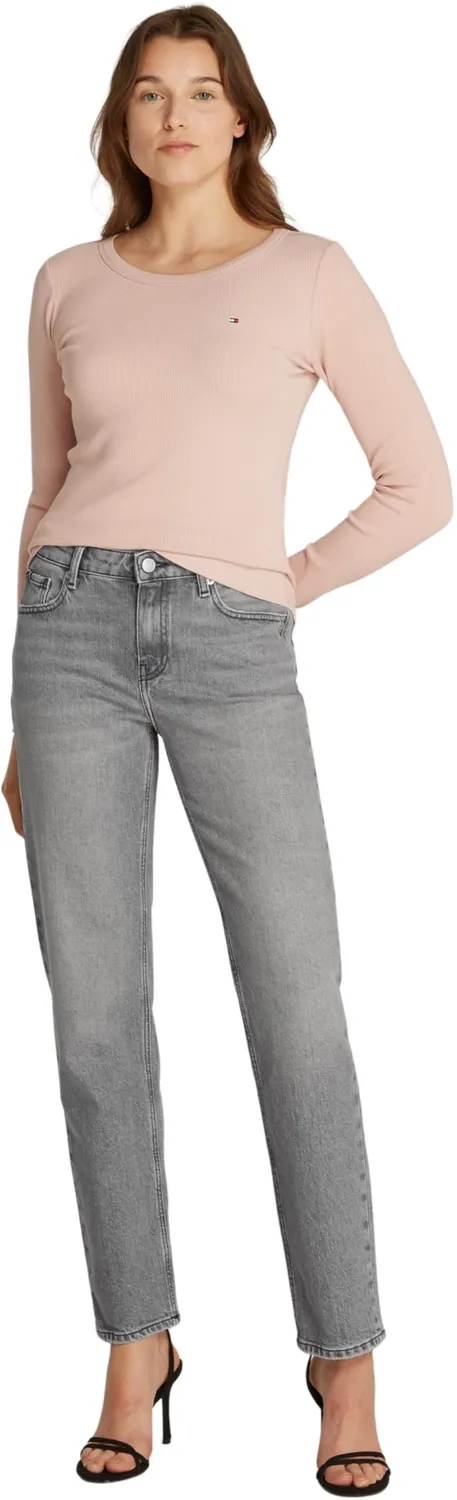 Tommy Hilfiger Noe Straight jeans donna gamba dritta blu