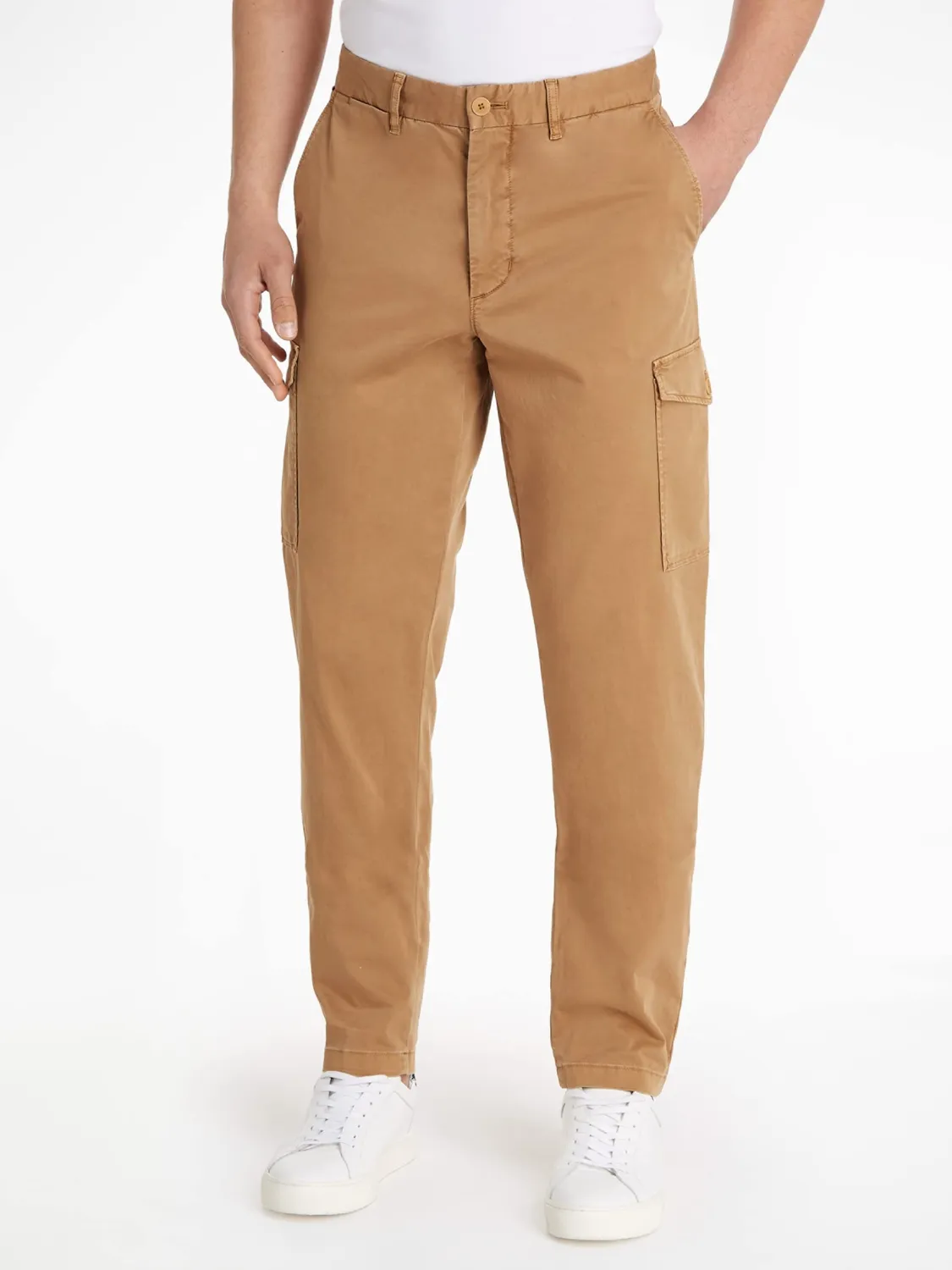 Tommy Hilfiger Chelsea Cargo Satin pantaloni cargo uomo verde