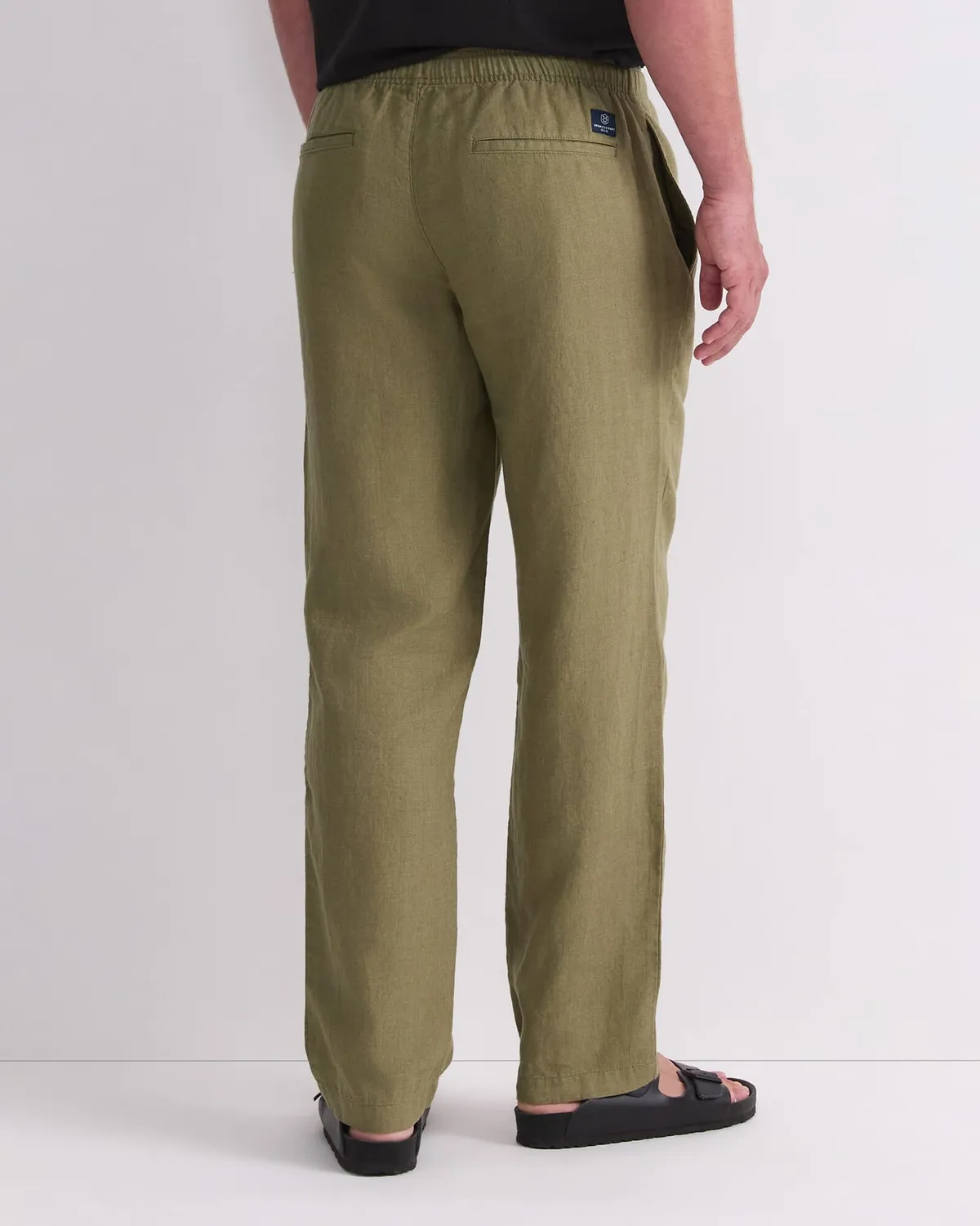 Sportscraft Caffery pantaloni in lino gamba dritta