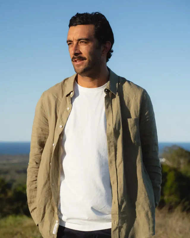 Sportscraft Linen camicia lino maniche lunghe