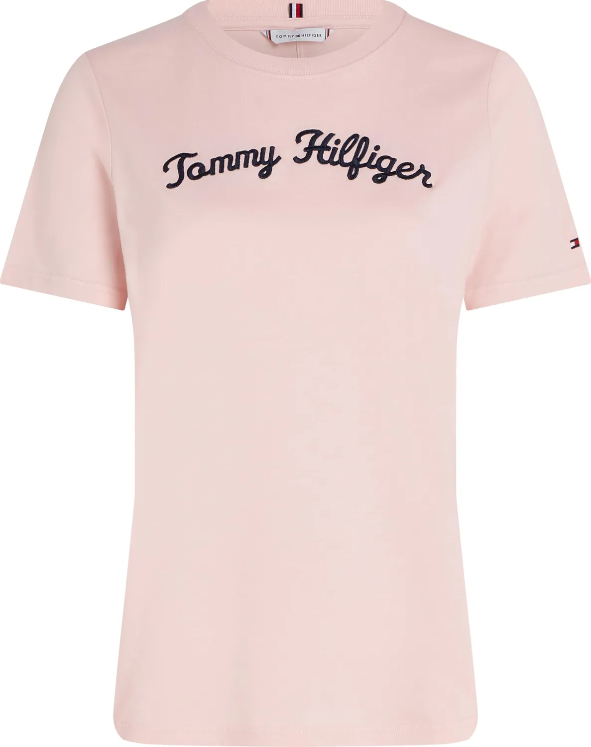 Tommy Hilfiger Script t-shirt donna bianca scollo rotondo