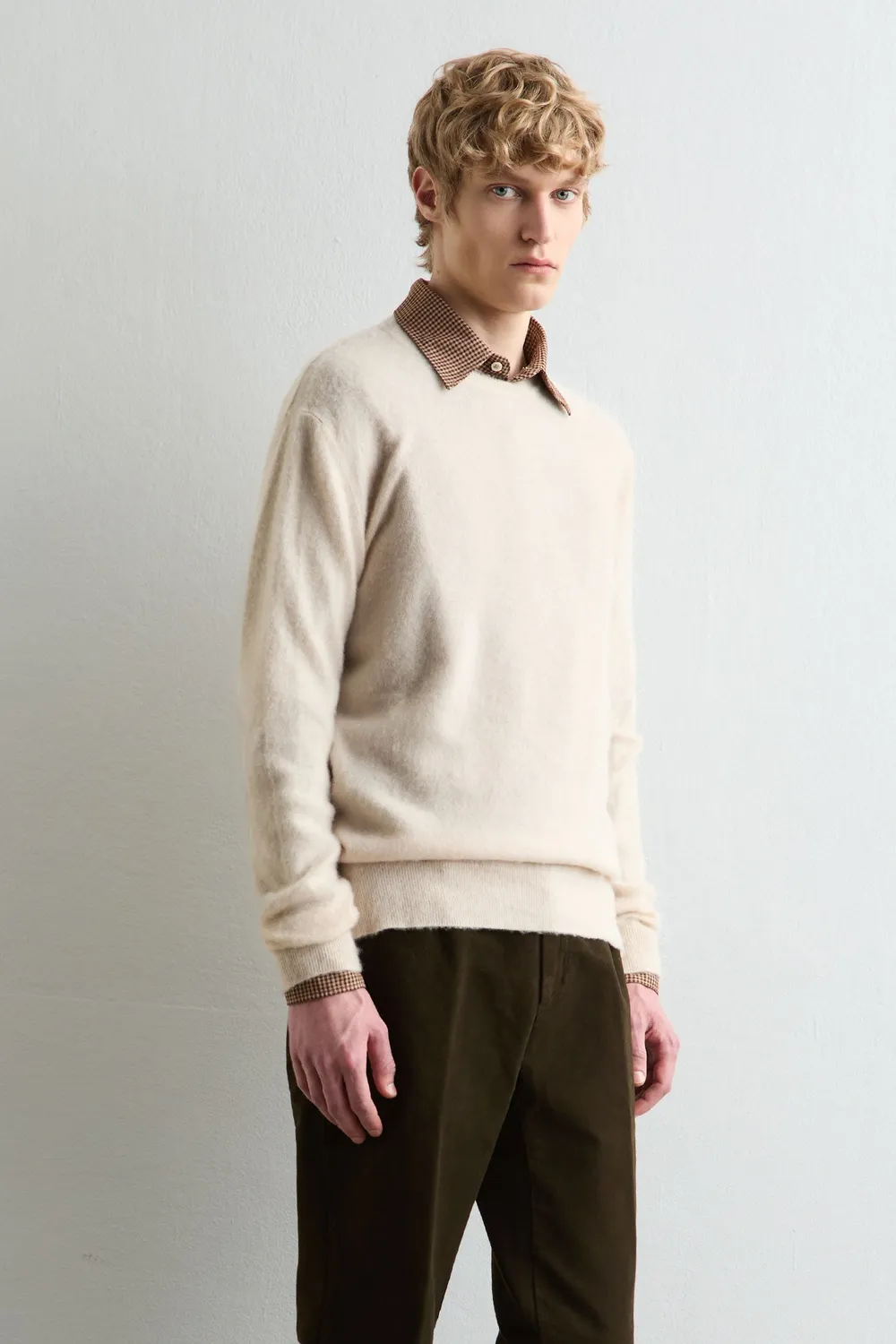 Massimo Alba Kane maglione cashmere magnolia