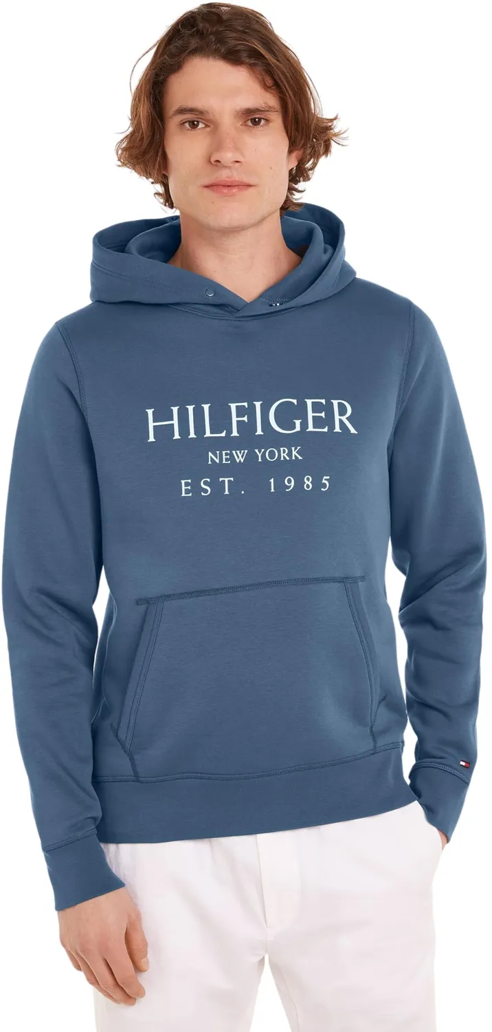 Tommy Hilfiger felpa cappuccio marsupio uomo 3XL Plus nera