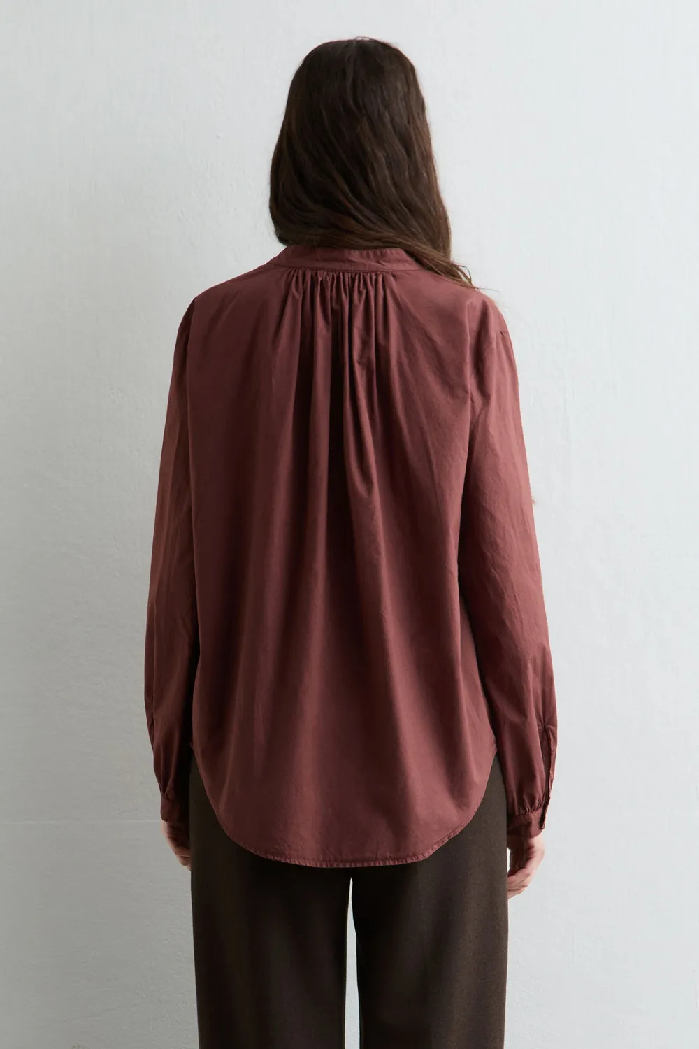 Massimo Alba Odette Camicia Donna Rose Brown Cotone