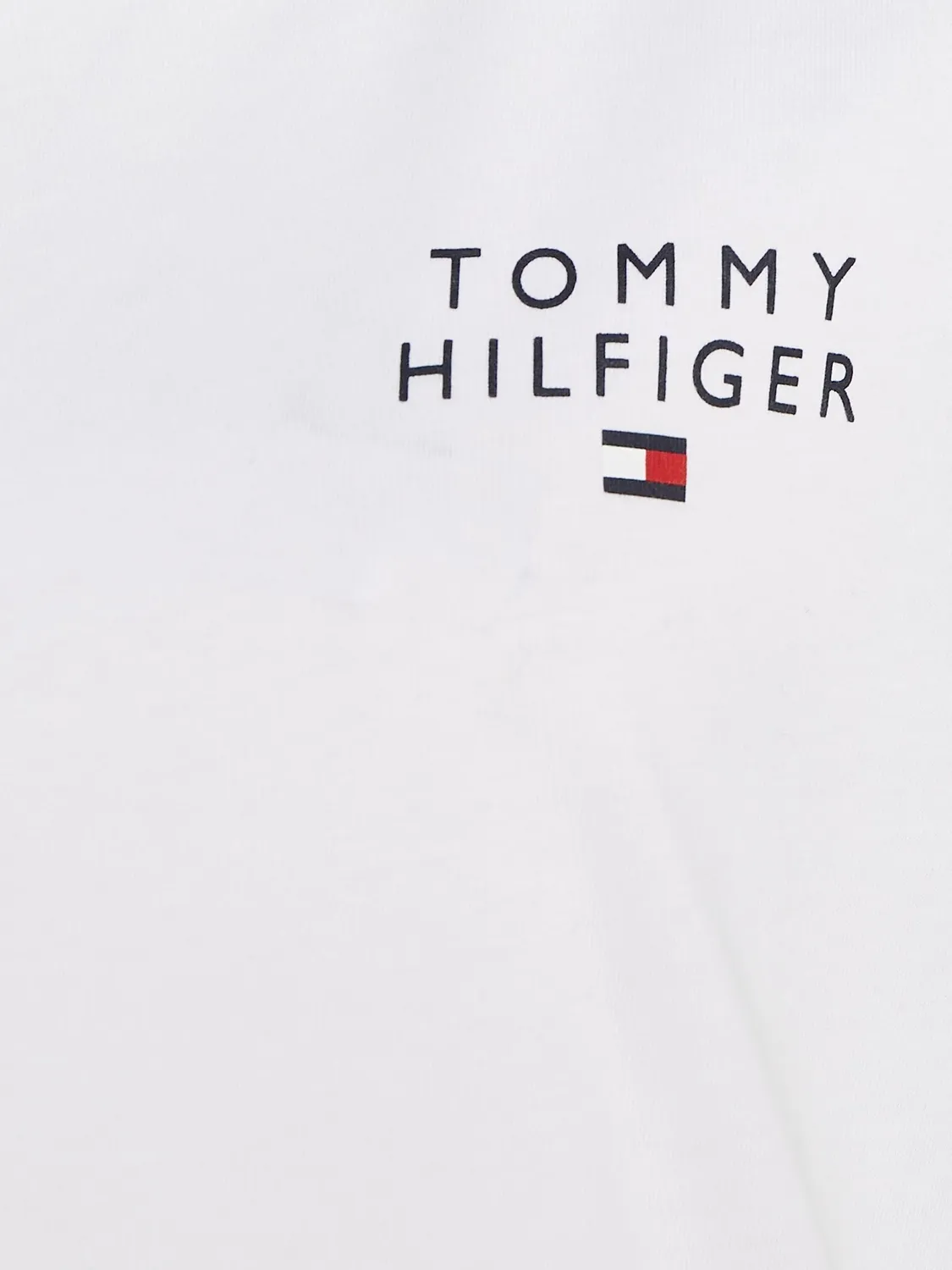 Tommy Hilfiger T-shirt Donna Scollo Rotondo White cotone